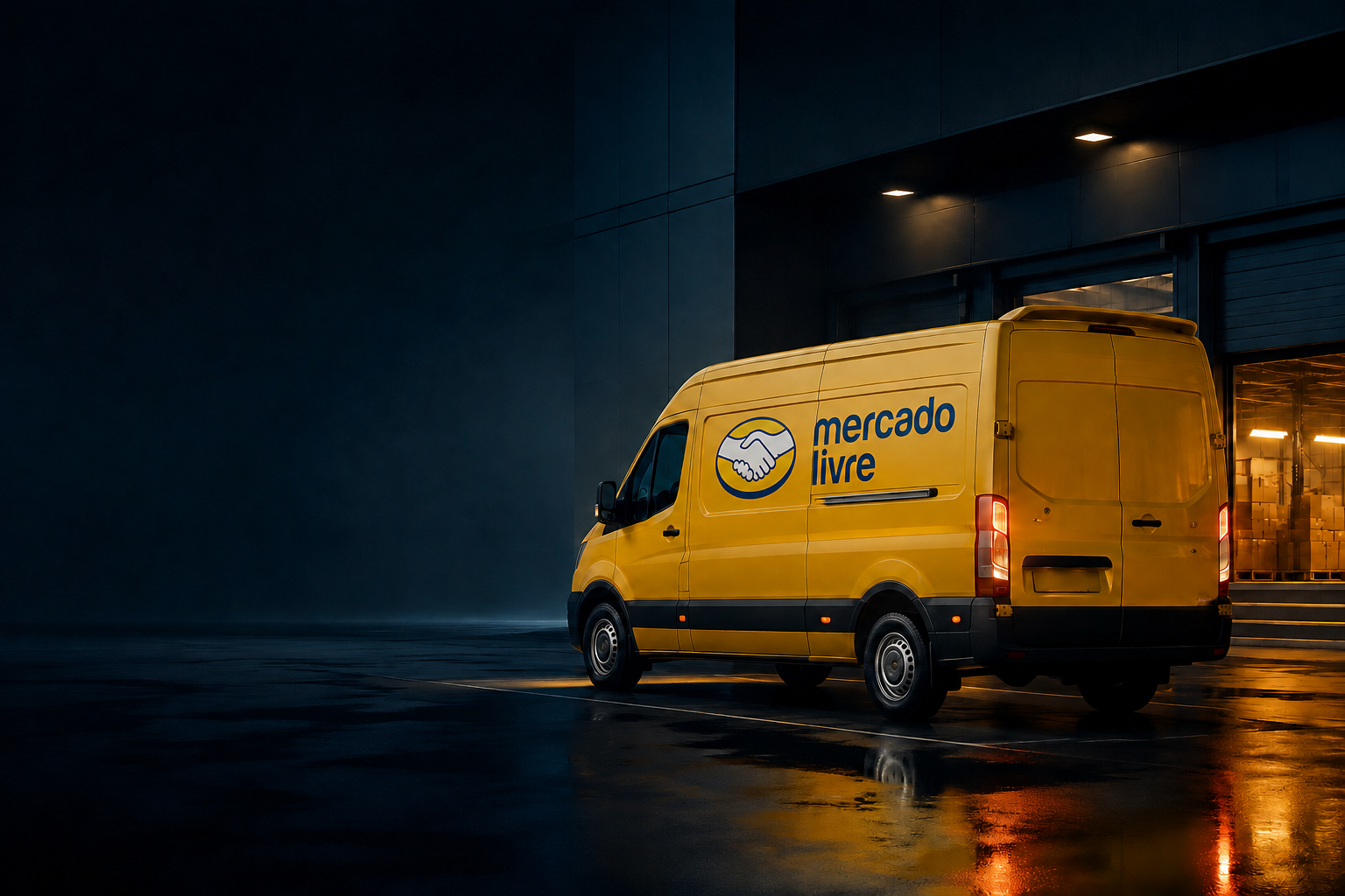 Van da operação Mercado Livre Envios Flex em São Paulo